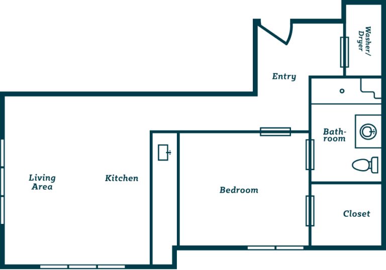 Everlan of Clemson | One Bedroom Deluxe